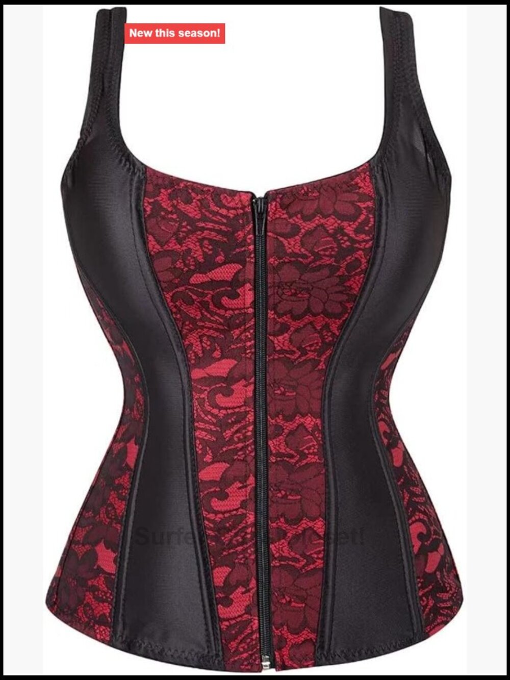 Overbust Corset Top Lace Up Bustier Waist Training Halloween Cosplay